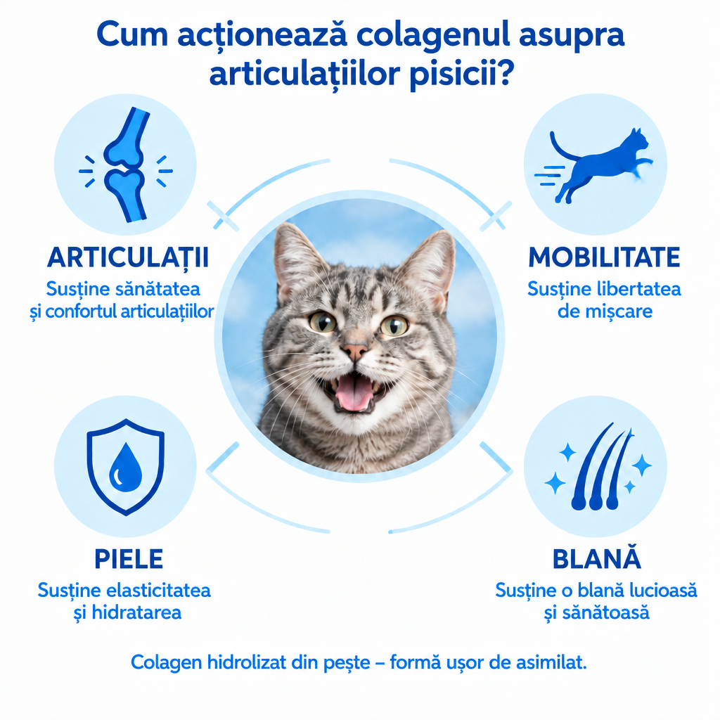 Cum acționează colagenul asupra articulațiilor pisicii – articulații, mobilitate, piele, blană