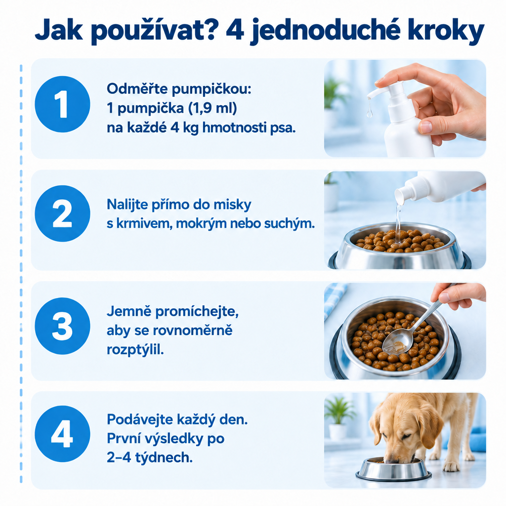 Jak používat Pawmate Kolagen pro psy ve 4 krocích